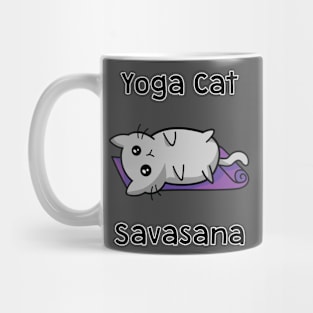 Yoga Cat Savasana Mug